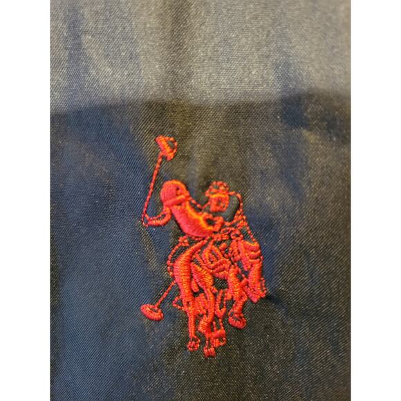 US Polo Association Lined Navy Blue Windbreaker Rain Jacket Size XL - Picture 2 of 6